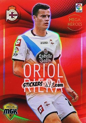 Cromo Oriol Riera - Liga BBVA 2015-2016. Megacracks n. 161 - Panini