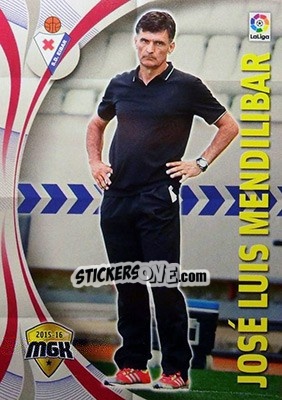 Sticker José Luis Mendilibar - Liga BBVA 2015-2016. Megacracks n. 164 - Panini