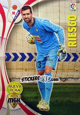 Sticker Riesgo - Liga BBVA 2015-2016. Megacracks n. 166bis - Panini