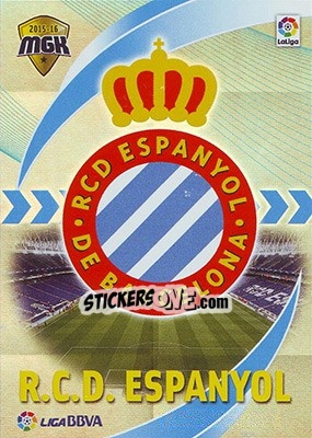 Sticker Escudo Espanyol - Liga BBVA 2015-2016. Megacracks n. 190 - Panini