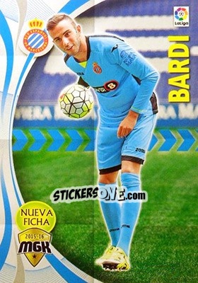 Sticker Bardi - Liga BBVA 2015-2016. Megacracks n. 192bis - Panini