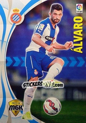 Sticker Álvaro - Liga BBVA 2015-2016. Megacracks n. 195 - Panini