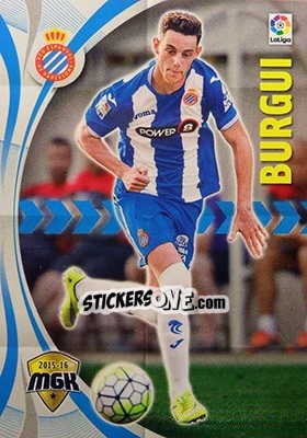 Figurina Burgui - Liga BBVA 2015-2016. Megacracks - Panini