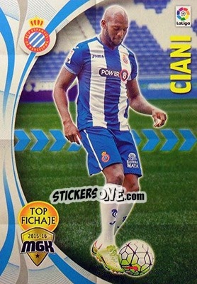 Sticker Ciani - Liga BBVA 2015-2016. Megacracks - Panini