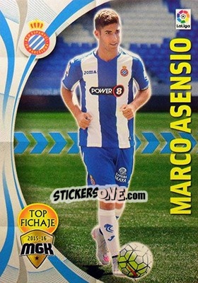Sticker Marco Asensio - Liga BBVA 2015-2016. Megacracks n. 213 - Panini