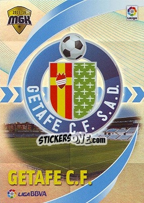 Sticker Escudo Getafe - Liga BBVA 2015-2016. Megacracks - Panini