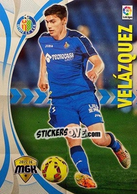 Sticker Velázquez - Liga BBVA 2015-2016. Megacracks n. 223 - Panini