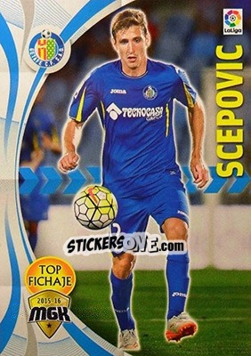 Sticker Scepovic - Liga BBVA 2015-2016. Megacracks - Panini