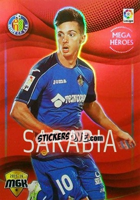 Figurina Sarabia - Liga BBVA 2015-2016. Megacracks - Panini