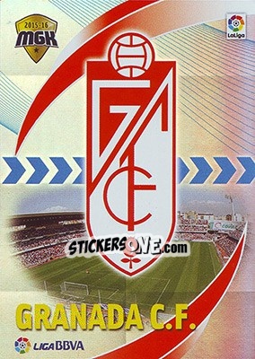 Sticker Escudo Granada - Liga BBVA 2015-2016. Megacracks - Panini