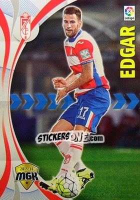 Cromo Edgar - Liga BBVA 2015-2016. Megacracks - Panini