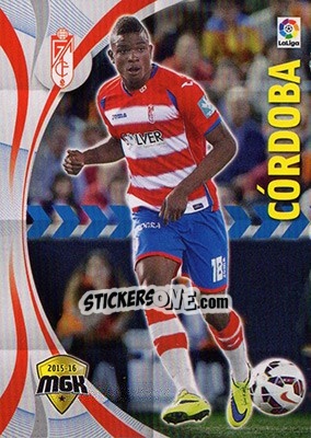 Sticker Córdoba - Liga BBVA 2015-2016. Megacracks - Panini