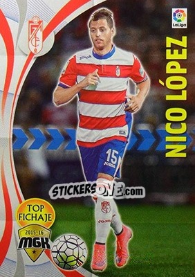 Sticker Nico López - Liga BBVA 2015-2016. Megacracks - Panini