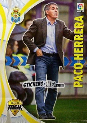 Figurina Paco Herrera - Liga BBVA 2015-2016. Megacracks - Panini