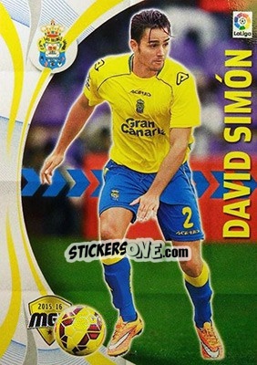 Cromo David Simón - Liga BBVA 2015-2016. Megacracks - Panini