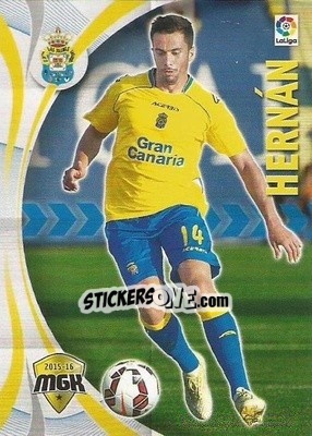 Figurina Hernán - Liga BBVA 2015-2016. Megacracks - Panini