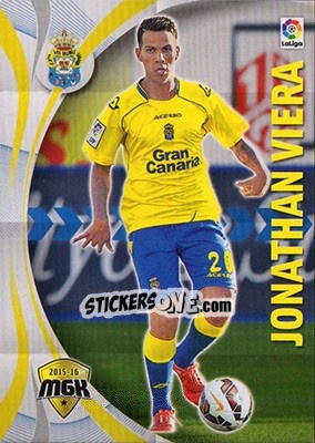 Sticker Jonathan Viera - Liga BBVA 2015-2016. Megacracks n. 289 - Panini