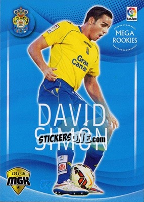 Cromo David Simón - Liga BBVA 2015-2016. Megacracks - Panini