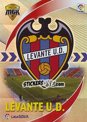 Figurina Escudo Levante - Liga BBVA 2015-2016. Megacracks - Panini