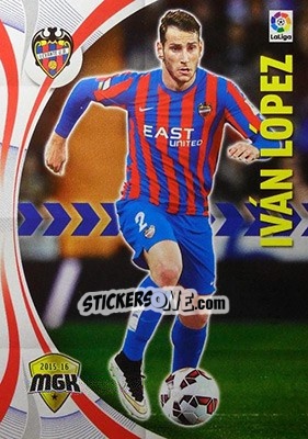 Sticker Iván López - Liga BBVA 2015-2016. Megacracks - Panini
