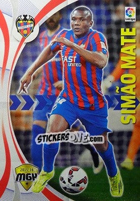Sticker Simao Mate - Liga BBVA 2015-2016. Megacracks n. 308 - Panini