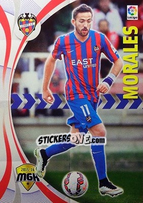 Sticker Morales - Liga BBVA 2015-2016. Megacracks - Panini