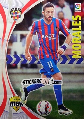 Sticker Morales - Liga BBVA 2015-2016. Megacracks n. 311 - Panini