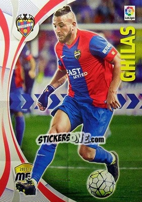 Cromo Ghilas - Liga BBVA 2015-2016. Megacracks - Panini