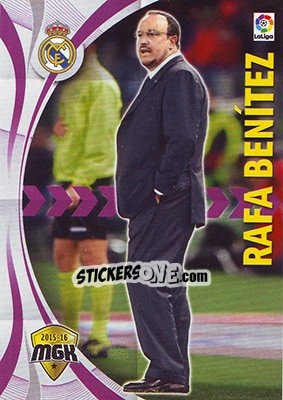 Sticker Rafa Benítez - Liga BBVA 2015-2016. Megacracks n. 326 - Panini