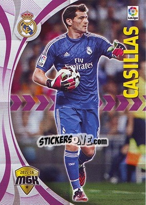 Sticker Casillas - Liga BBVA 2015-2016. Megacracks n. 327 - Panini
