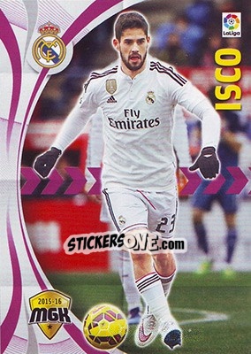 Sticker Isco - Liga BBVA 2015-2016. Megacracks - Panini