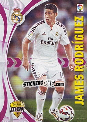 Sticker James Rodríguez - Liga BBVA 2015-2016. Megacracks n. 341 - Panini