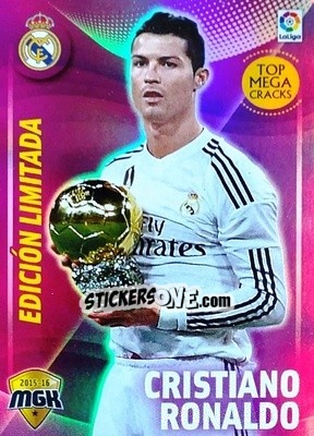 Sticker Cristiano Ronaldo - Liga BBVA 2015-2016. Megacracks n. 345B - Panini