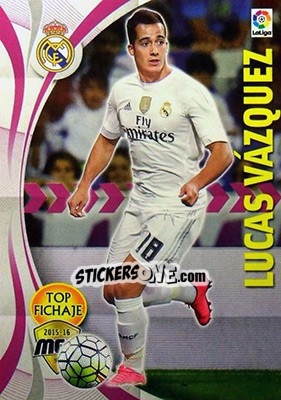 Sticker Lucas Vázquez - Liga BBVA 2015-2016. Megacracks - Panini