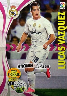Sticker Lucas Vázquez - Liga BBVA 2015-2016. Megacracks n. 347 - Panini