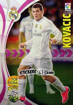 Sticker Kovacic - Liga BBVA 2015-2016. Megacracks n. 348 - Panini