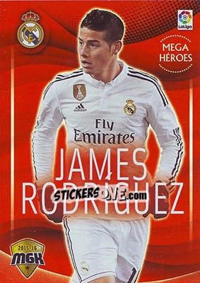 Sticker James Rodríguez - Liga BBVA 2015-2016. Megacracks - Panini