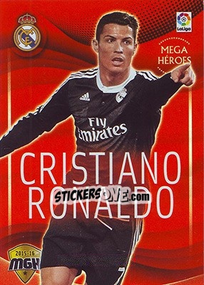 Sticker Cristiano Ronaldo - Liga BBVA 2015-2016. Megacracks n. 350 - Panini