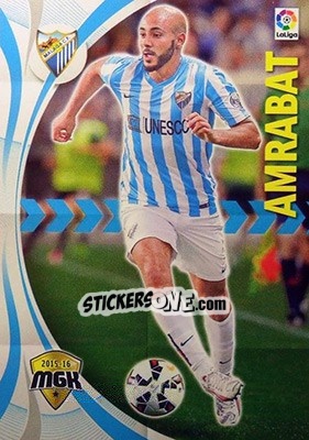 Sticker Amrabat - Liga BBVA 2015-2016. Megacracks n. 371 - Panini