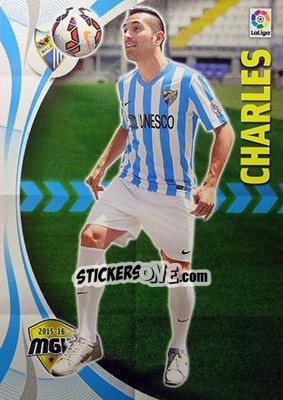 Figurina Charles - Liga BBVA 2015-2016. Megacracks n. 372 - Panini