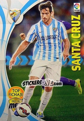 Sticker Roque Santa Cruz - Liga BBVA 2015-2016. Megacracks n. 375 - Panini