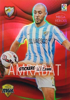 Sticker Amrabat - Liga BBVA 2015-2016. Megacracks n. 377 - Panini