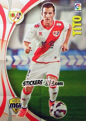 Sticker Tito - Liga BBVA 2015-2016. Megacracks n. 383 - Panini