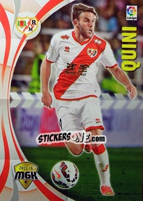 Sticker Quini - Liga BBVA 2015-2016. Megacracks - Panini