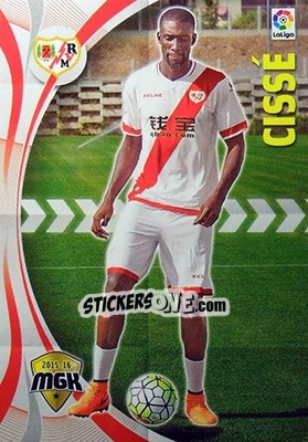 Sticker Cissé - Liga BBVA 2015-2016. Megacracks - Panini
