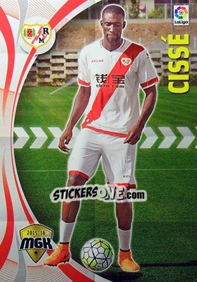 Sticker Cissé - Liga BBVA 2015-2016. Megacracks n. 392 - Panini