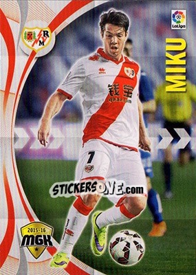 Cromo Miku - Liga BBVA 2015-2016. Megacracks n. 399 - Panini