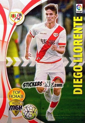 Sticker Diego Llorente - Liga BBVA 2015-2016. Megacracks n. 401 - Panini
