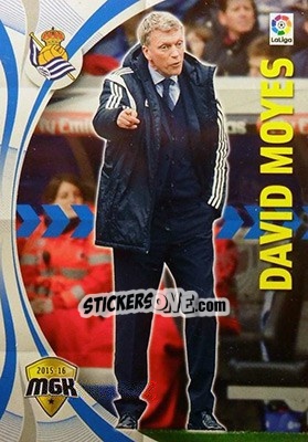 Cromo David Moyes - Liga BBVA 2015-2016. Megacracks - Panini