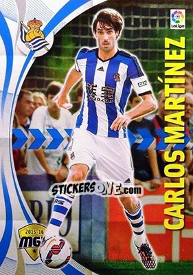 Sticker Carlos Martínez - Liga BBVA 2015-2016. Megacracks n. 410 - Panini
